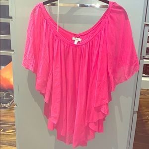 Cache Fusha pink blouse size Medium NWT